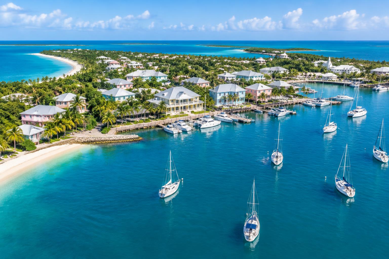 Illustrative aerial imagery for Abaco