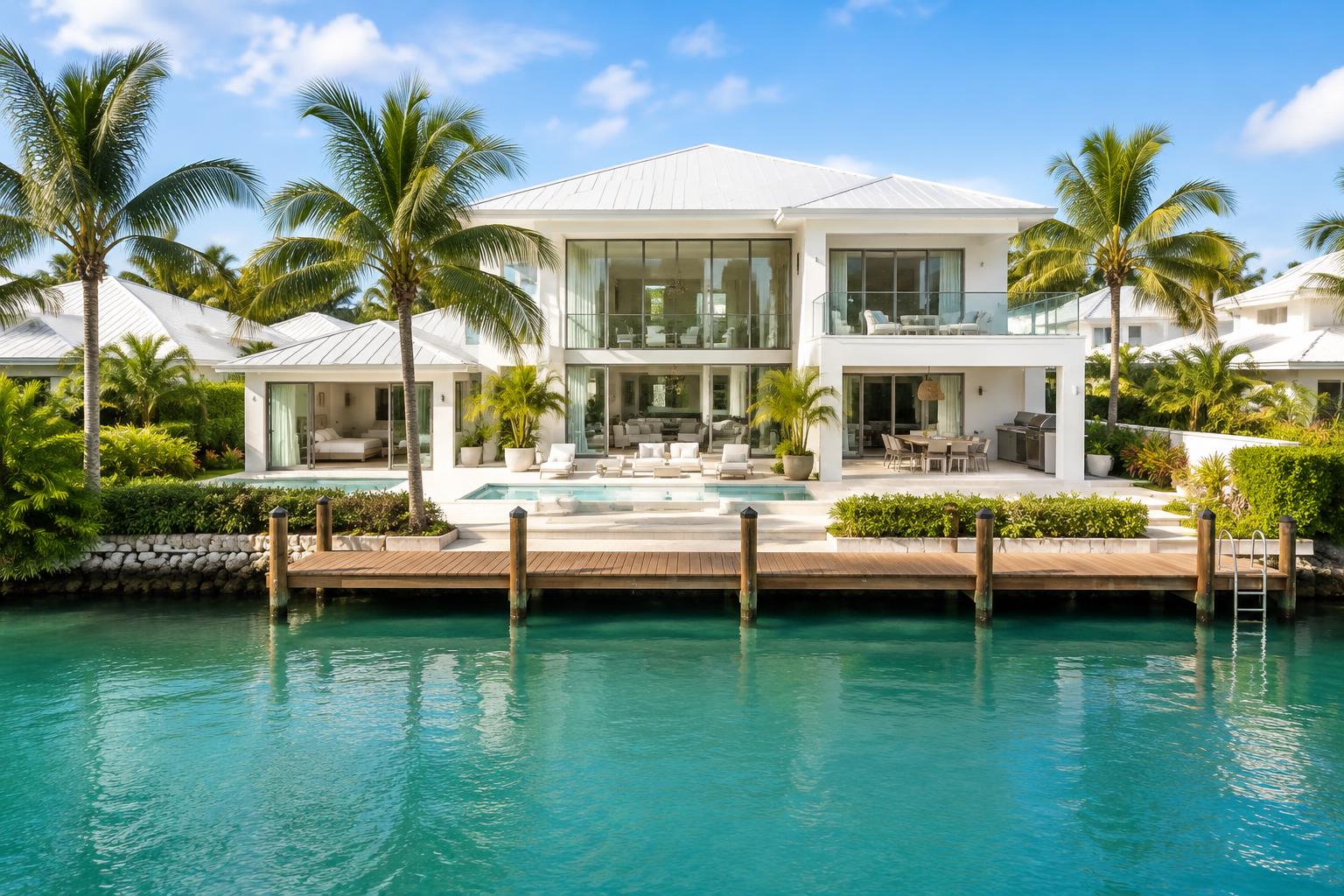 Illustrative canal-front property in Old Fort Bay
