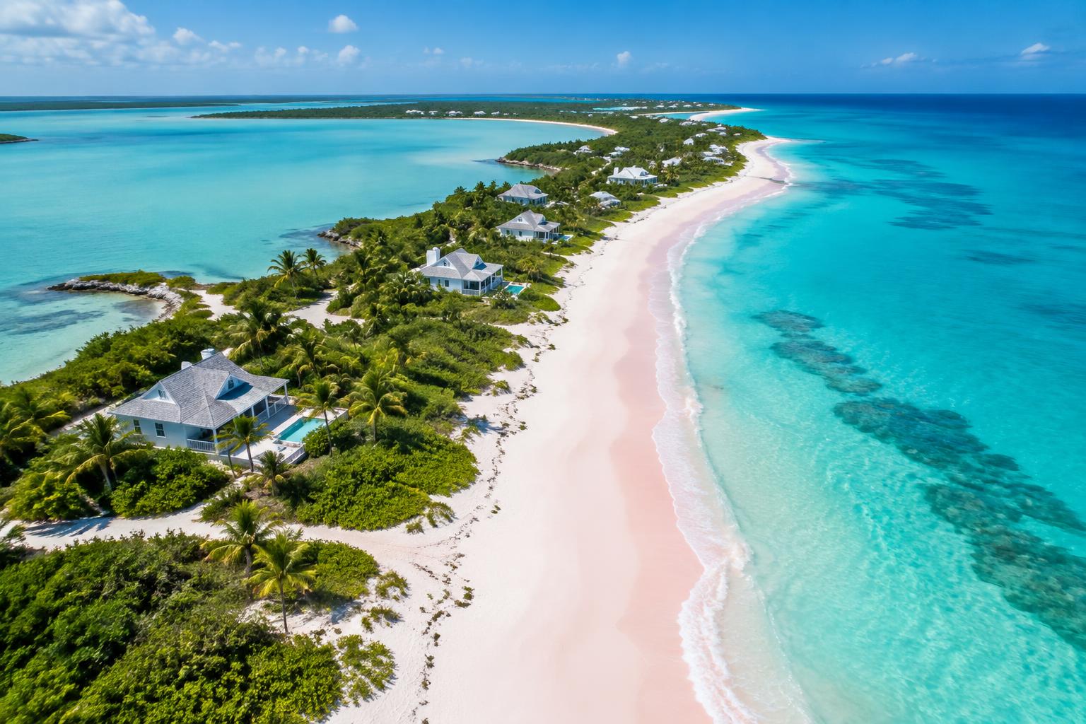 Illustrative aerial imagery for Eleuthera