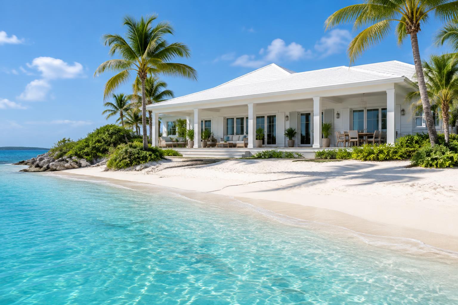 Illustrative beachfront property in Ocean Club