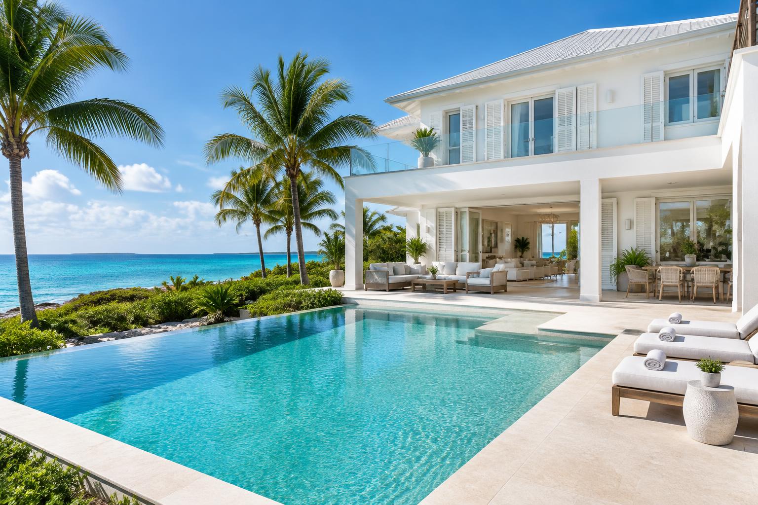 Illustrative waterfront property in Lyford Cay
